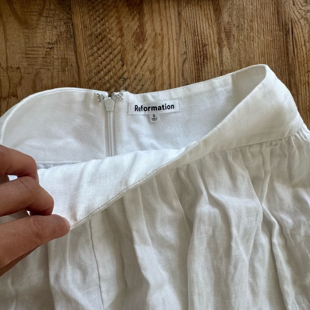 Reformation Louise Linen Two Piece Set 0 - Picture 8 of 13